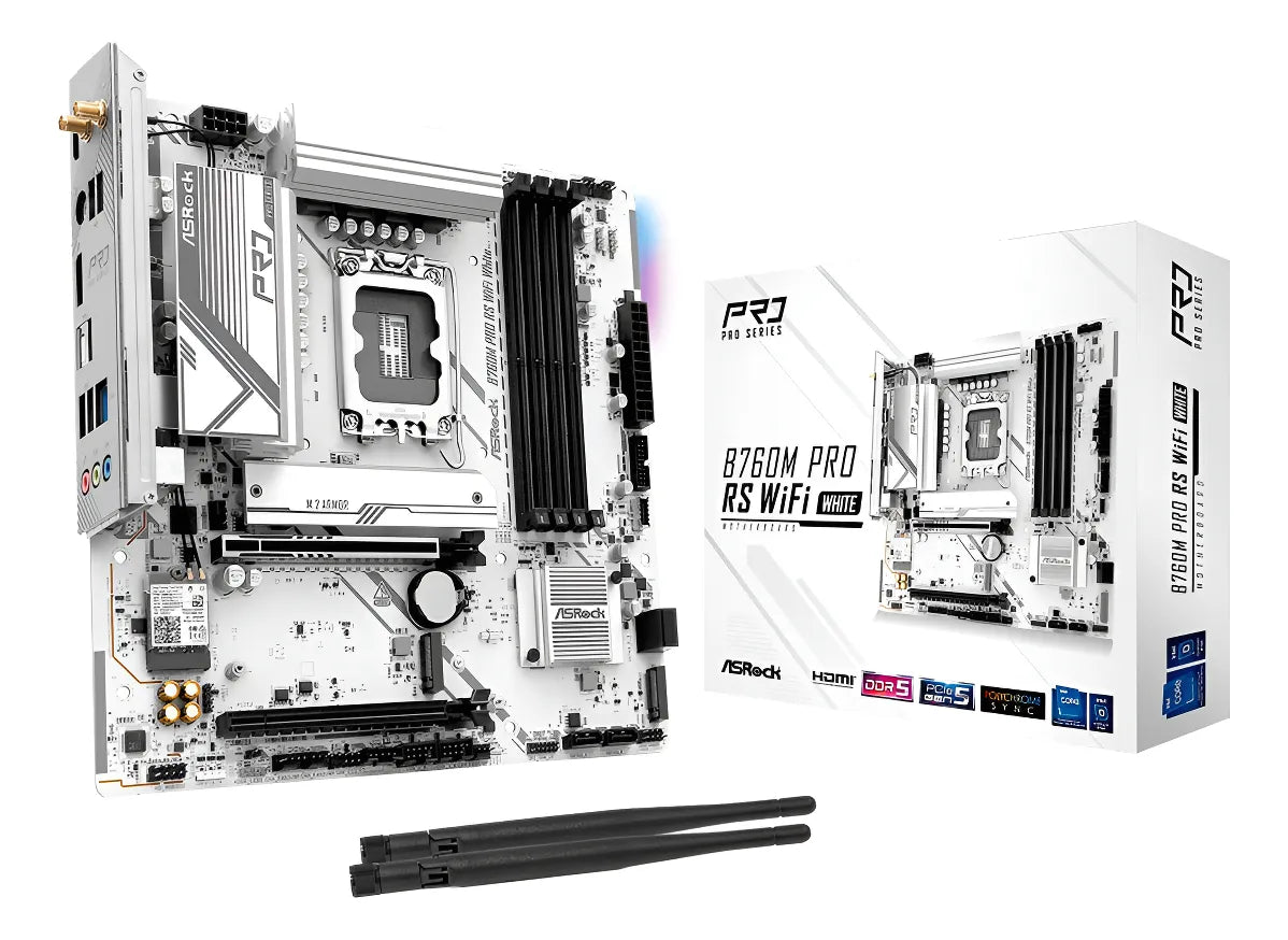 Placa Madre Asrock B760m Pro Rs Wifi White Ddr5 Lga 1700