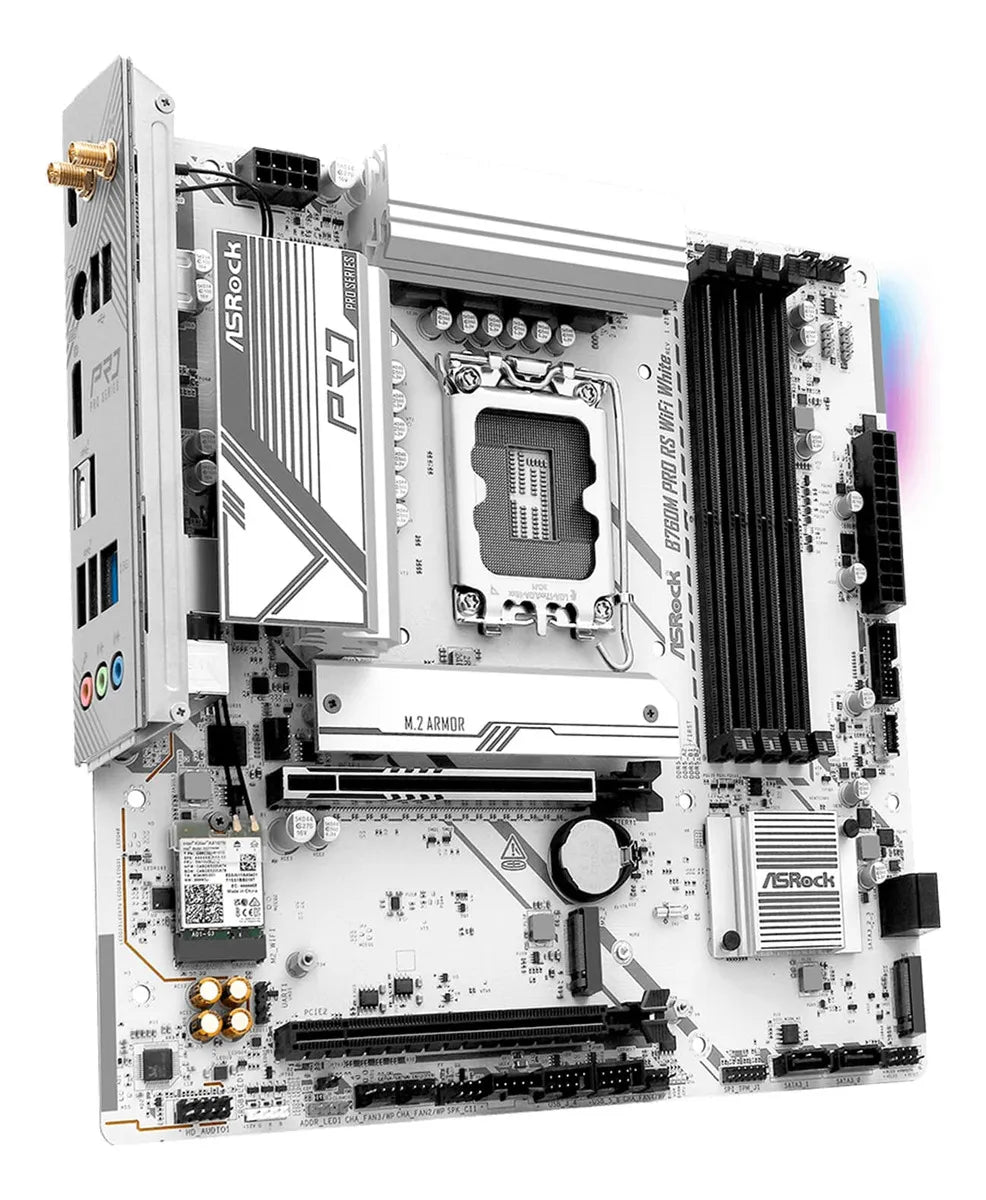 Placa Madre Asrock B760m Pro Rs Wifi White Ddr5 Lga 1700